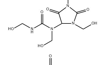 Chemical structure of Germall Plus preservative used in ORY Skincare formulations for broad-spectrum antimicrobial protection.